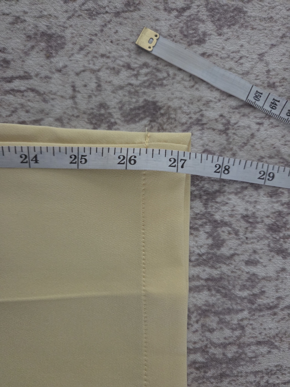 High-Rise Belted Tailored Trousers in Soft Yellow - Picture 6 of 8
